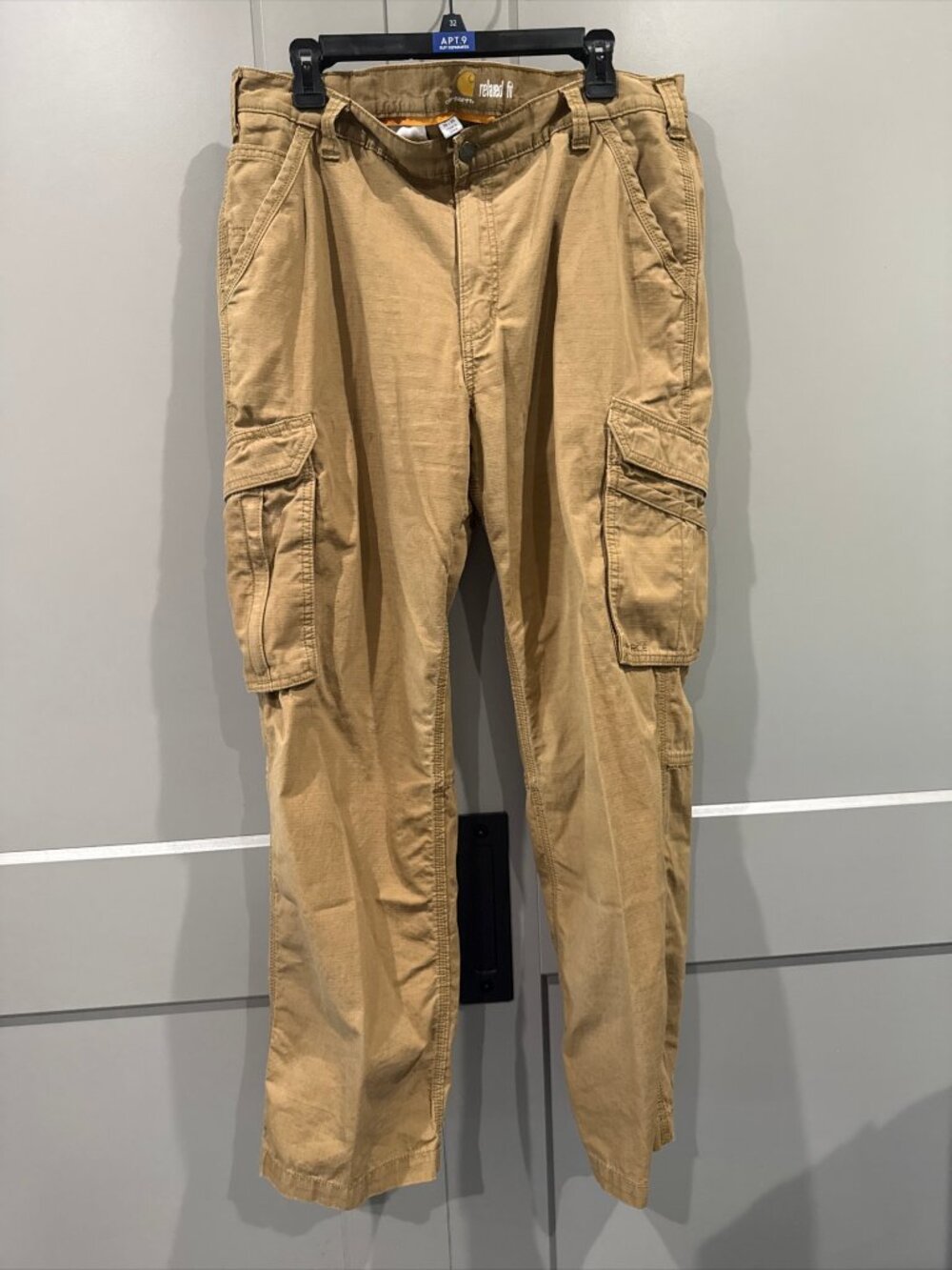 Carhartt Force 101148257 Cargo Pants Mens 38x30 Ripstop Brown Workwear Carpenter